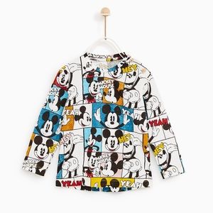 Zara Boys Mickey Mouse Shirt